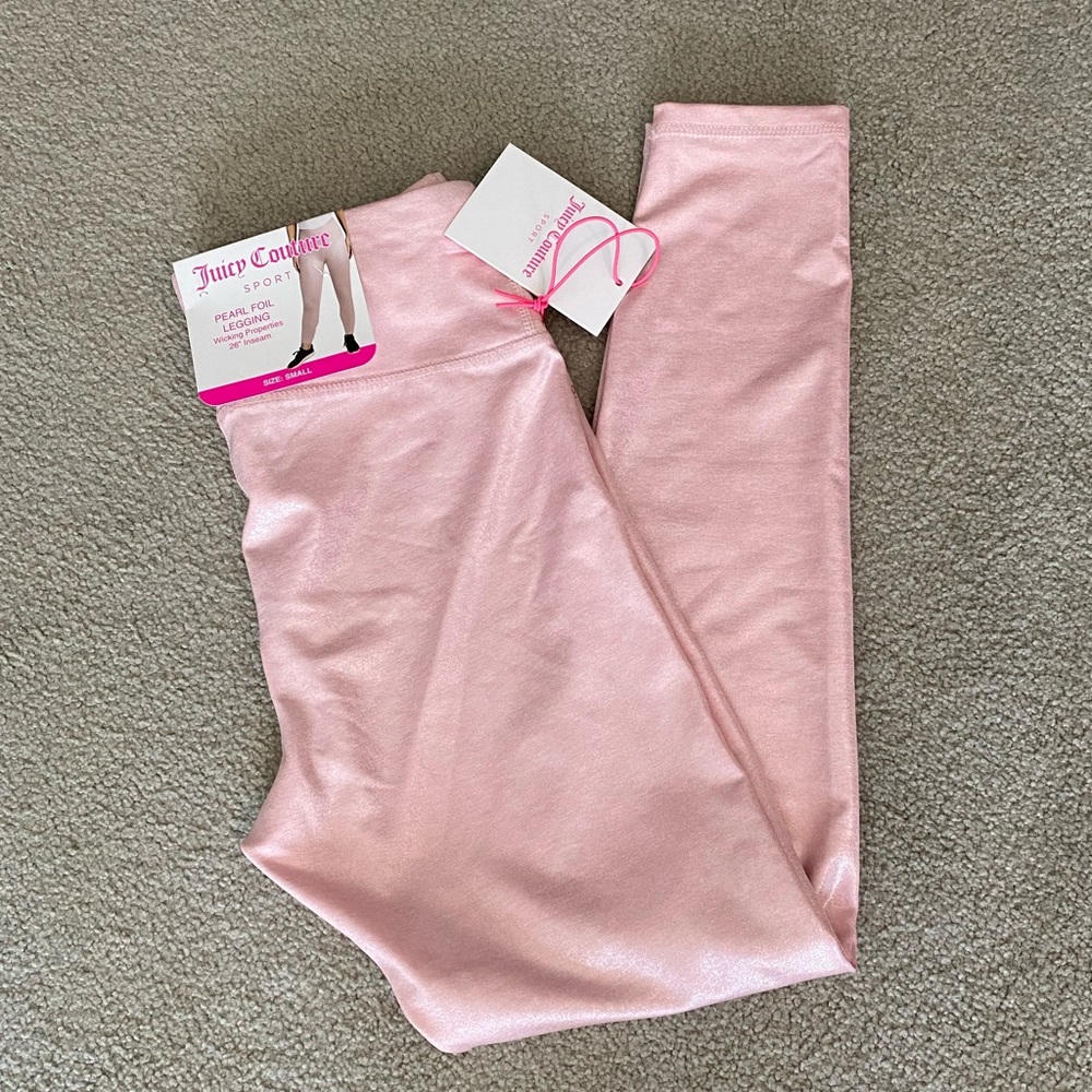 🌸🆕Juicy Couture Sport Pink Leggings, Small🌸